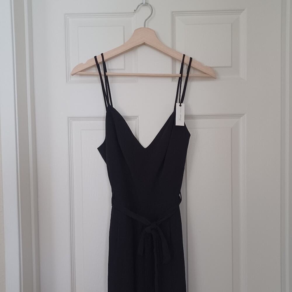 NWT Lovers + Friends Charisma Wide Leg Jumpsuit Black Size M - Picture 5 of 12